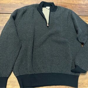 Peter millar 3/4 zip sweater EUC extra fine Italian merino wool